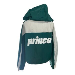 Prince Green and White Bomber Pickleball Jacket